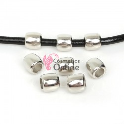 Inele din plastic pentru codite afro RNG18AA Argintiu, Set 10 bucati